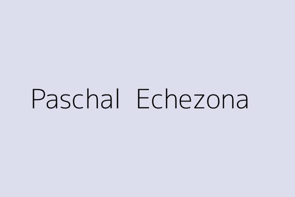 Paschal  Echezona